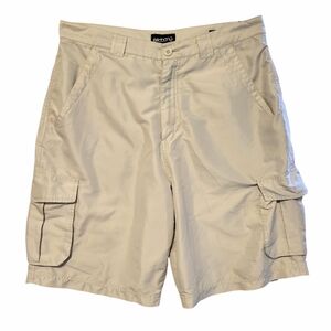 Billabong Long Cargo Shorts 34 Khaki Beige Lightweight‎